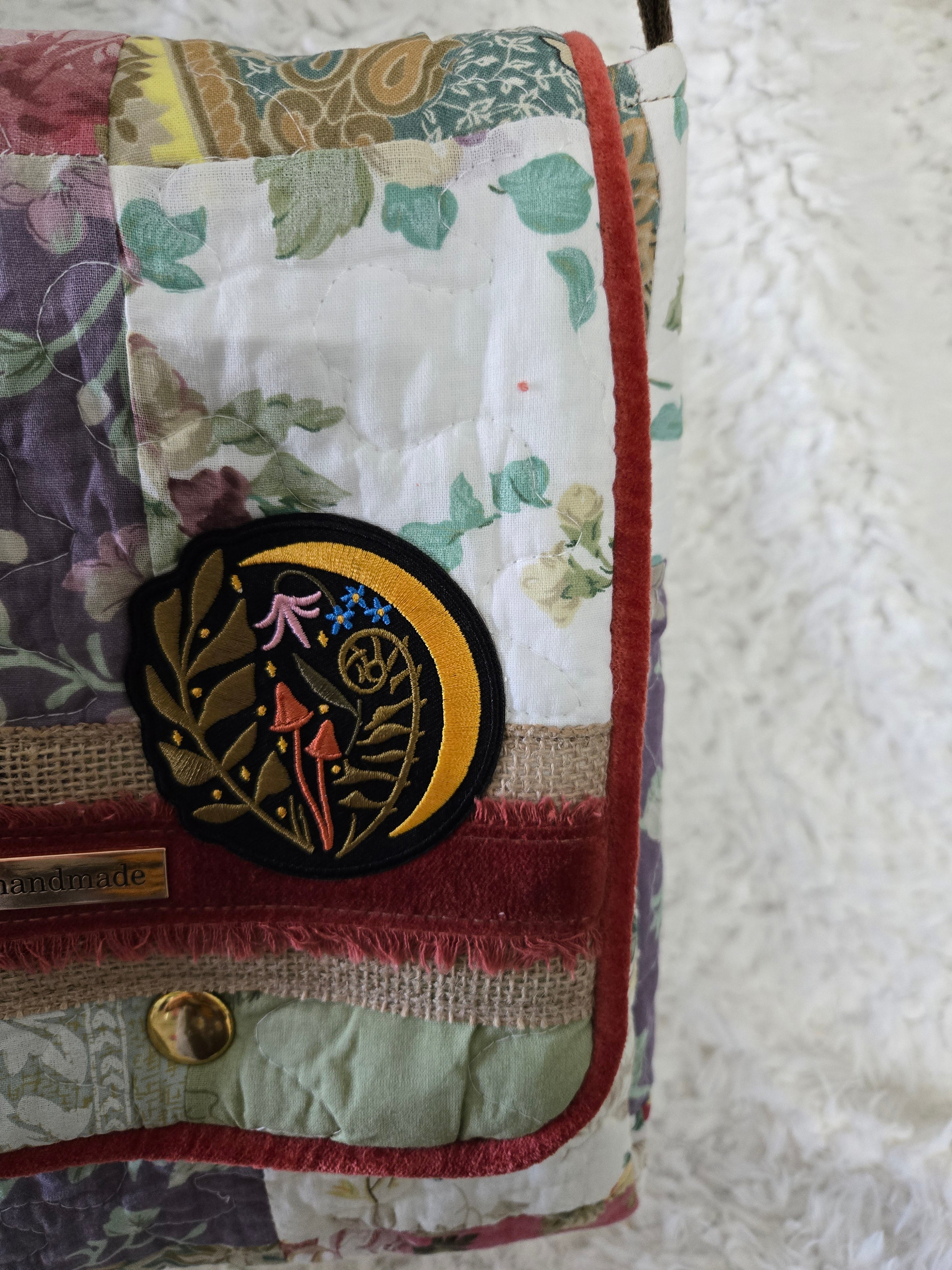 Handmade from an old quilt size 13 / 11. Many pockets very soft