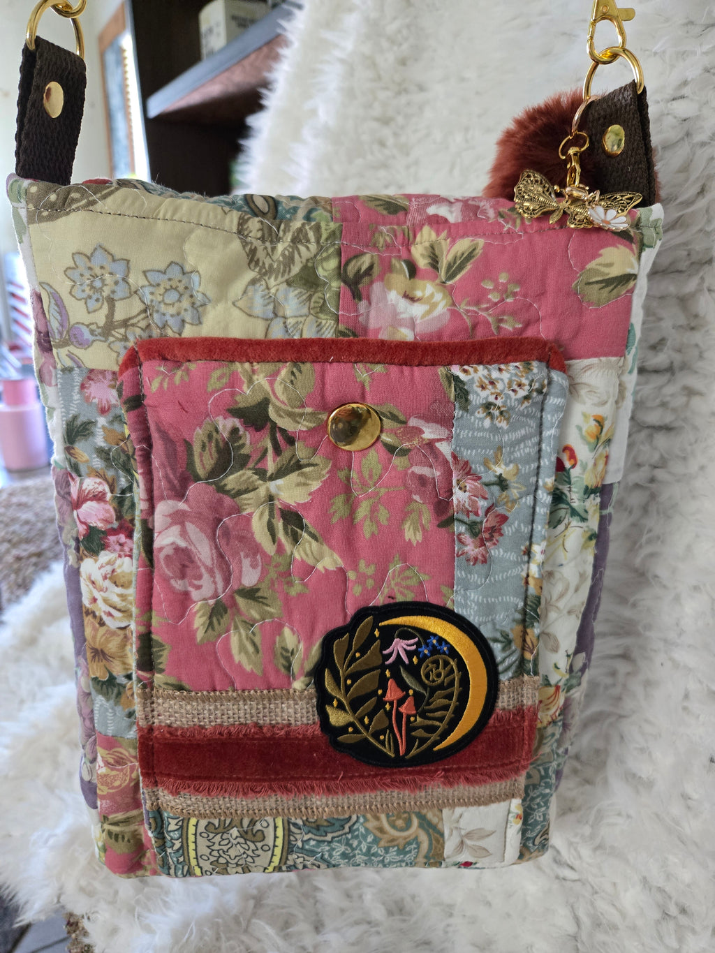 Handmade from an old quilt size 13 / 11. Many pockets very soft