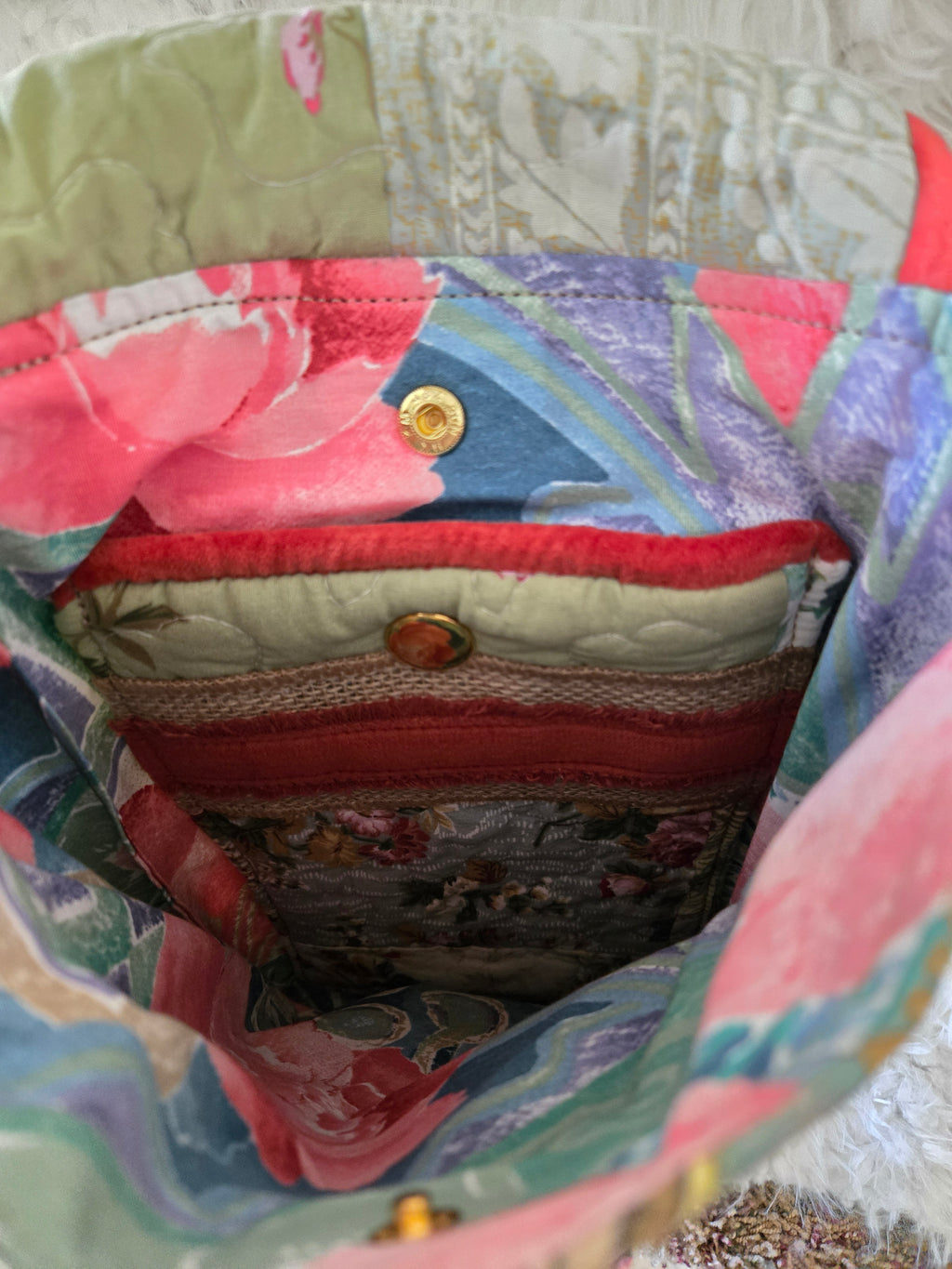 Handmade from an old quilt size 13 / 11. Many pockets very soft