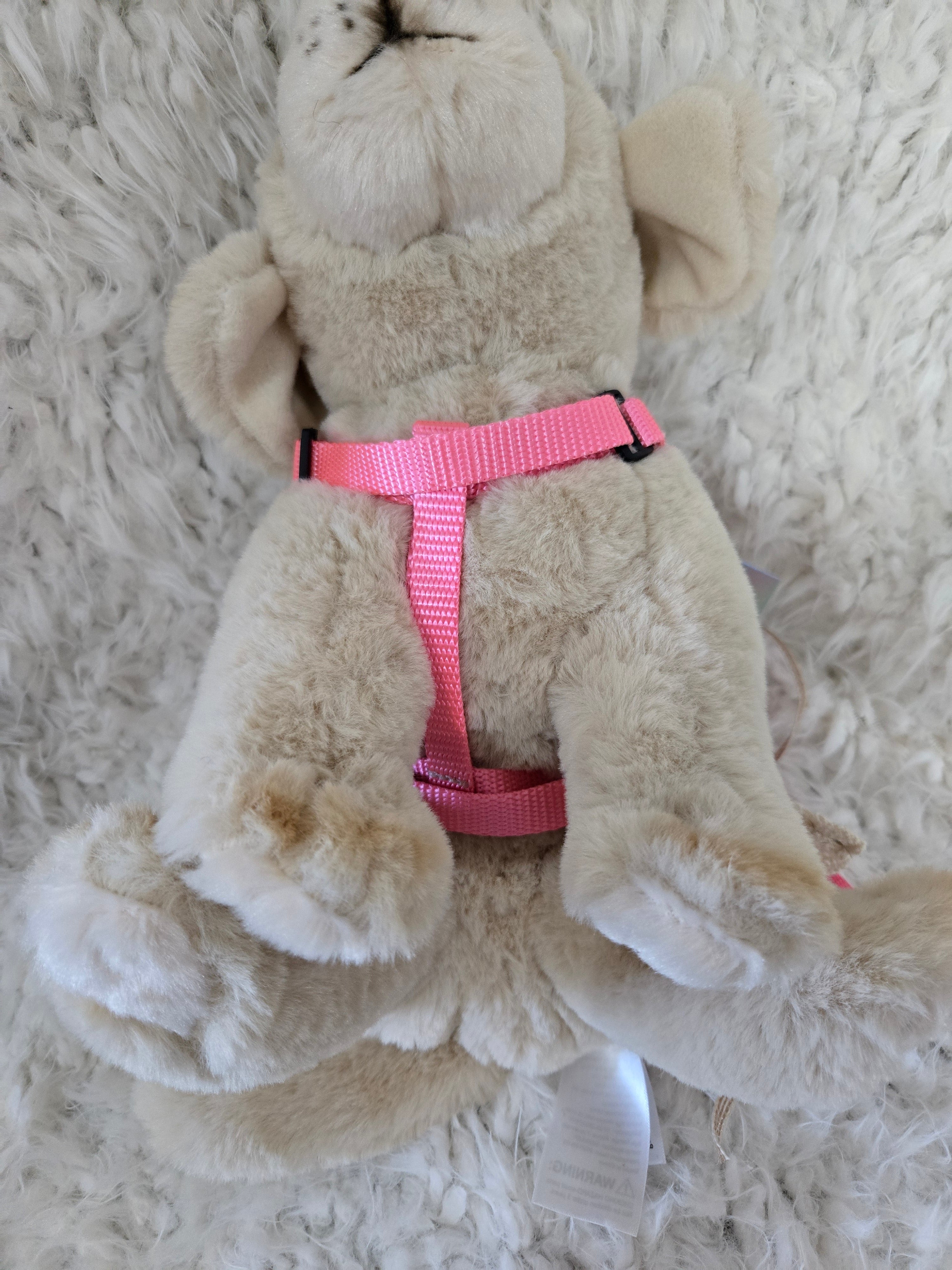 Dog dress with leash and bow. Repurpose bed spread handmade.